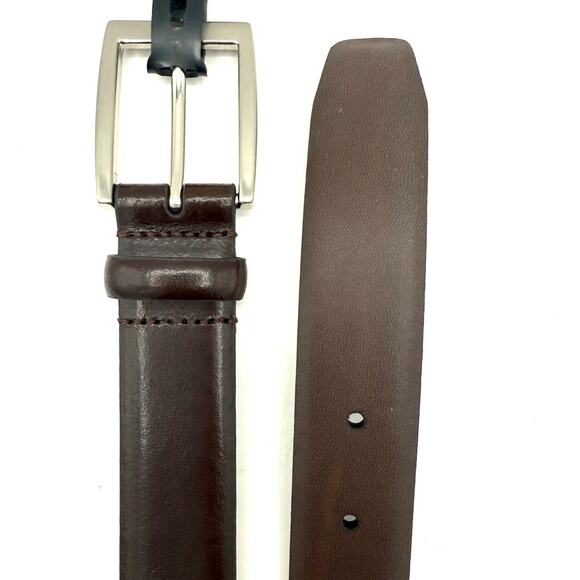 Jos. A. Bank Brown Leather Dress Belt Size 50 / 125 NEW - Picture 10 of 16